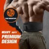 Weight Lifting Belt - Great for Squats, Lunges, Deadlift, Thrusters - Men and Women - 6 Inch Black - Image 2